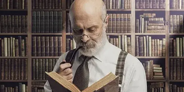 Author speaking at book event